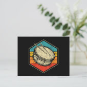 Retro Snare Drum - Marching Band Drumline Feestdagenkaart (Staand voorkant)