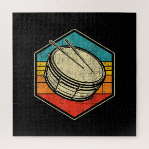 Retro Snare Drum - Marching Band Drumline Legpuzzel