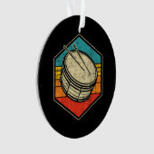 Retro Snare Drum - Marching Band Drumline Ornament (voorkant)
