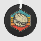 Retro Snare Drum - Marching Band Drumline Ornament (achterkant)