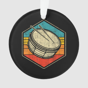 Retro Snare Drum - Marching Band Drumline Ornament