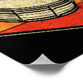 Retro  Snare Drum - Marching Band Drumline Poster (Hoek)