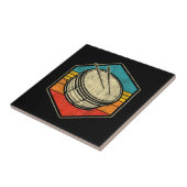 Retro Snare Drum - Marching Band Drumline Tegeltje (Zijkant)
