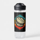 Retro Snare Drum - Marching Band Drumline Waterfles (Voorkant)
