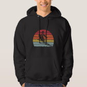 Retro  sneeuw van 80 jaar Ski Sunset Hoodie (Voorkant)