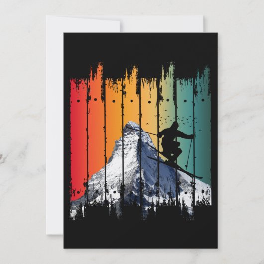 RETRO SNEEUWBERGSKIËN SKI CADO KAART (Voorkant)