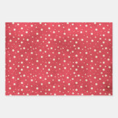 Retro Sneeuwflurries en Stripes Inpakpapier Vel (Voorkant 2)