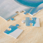 Retro sneeuwman, Schattigee hond, rode kardinaal e Legpuzzel (Zijkant)