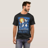 Retro Sneeuwtop Ski Sunset T-shirt (Voorkant volledig)