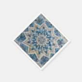 Retro sneeuwvlok Kaleidoscoop Quilt Servet (Hoek)