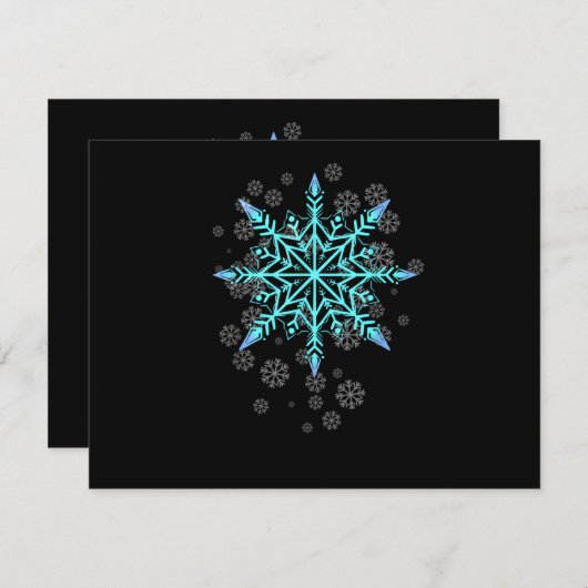 Retro sneeuwvlok voor vrouwen (Voorkant / Achterkant)