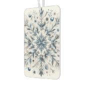 Retro sneeuwvlok winterpatroon luchtverfrisser (Links)