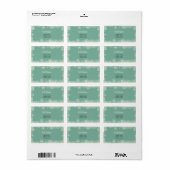 Retro Sneeuwvlokken 3 kerstlabels Etiket (Full Sheet)