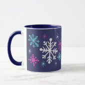 Retro Sneeuwvlokken Koffie Mok (Links)