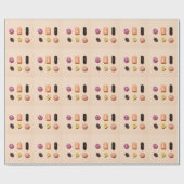 Retro Snoep Assortimentspatroon Cadeaupapier (Vlak)
