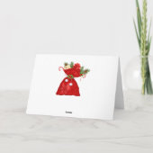 Retro-Snoep-Cane-Santa Feestdagen Kaart (Achterkant)