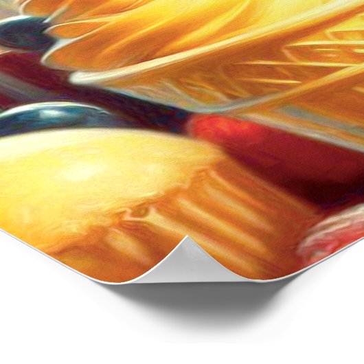 Retro Snoep meisjes Poster (Hoek)