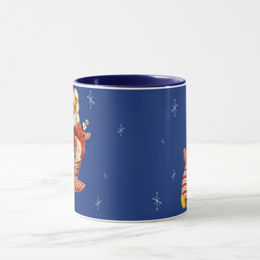 Retro Snoep Rocket Santa Drink Mok (Midden)