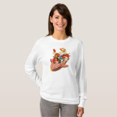 Retro Snoep Rocket Santa Shirt (Voorkant volledig)