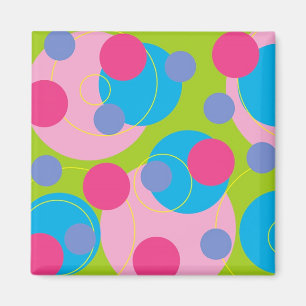 Retro Snoep roze magneet
