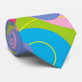 Retro Snoep Roze Stropdas (Opgerold)