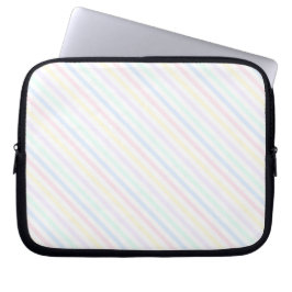 Retro Snoep Strepen Diagonale Pinstripes 10 inch Laptop Sleeve