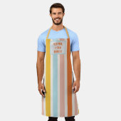 Retro Snoep strepen, ja meneer ik kan boogie Schort (Gedragen)