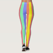 Retro Snoep strepen - One Love Leggings (Achterkant)