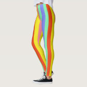 Retro Snoep strepen - One Love Leggings (Links)