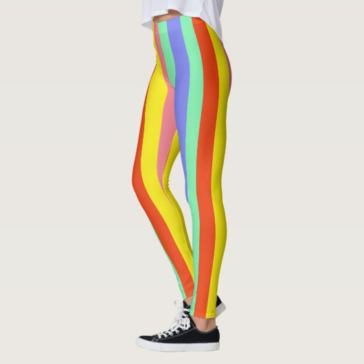Retro Snoep strepen - One Love Leggings (Links)