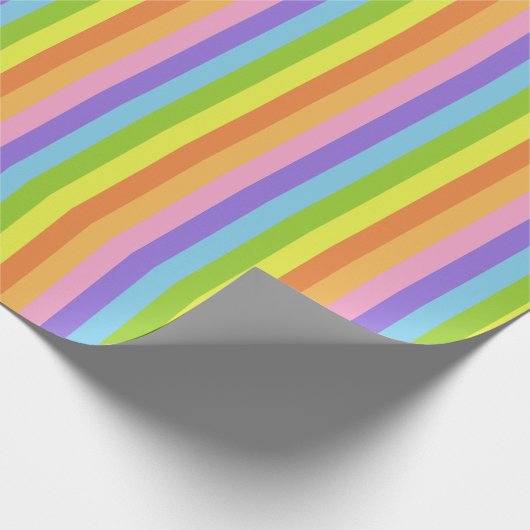 Retro Snoep Stripe Cadeaupapier (Hoek)