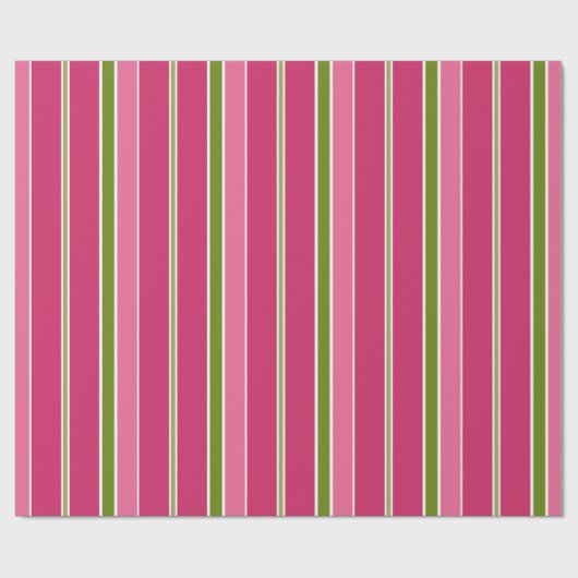 Retro Snoep Stripes kerstpapier Cadeaupapier (Vlak)