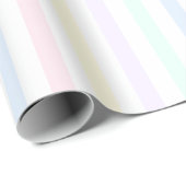 Retro Snoep Stripes Pastel Cadeaupapier (Rol Hoek)