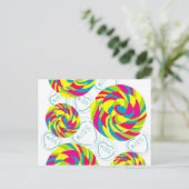 retro snoepgoed briefkaart (Staand voorkant)