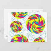 retro snoepgoed briefkaart (Voorkant / Achterkant)