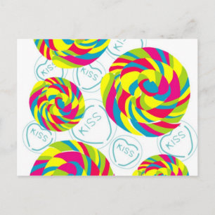 retro snoepgoed briefkaart