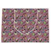 Retro Snoepjes- Roze Groot Cadeauzakje (Voorkant)