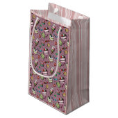 Retro Snoepjes- Roze Klein Cadeauzakje (Achterkant Gekanteld)