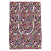 Retro Snoepjes- Roze Medium Cadeauzakje (Achterkant)