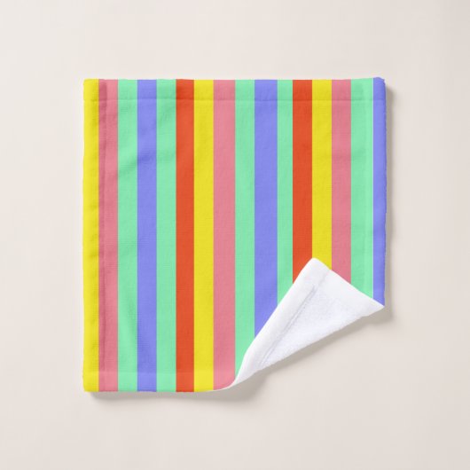 Retro Snoepjes strepen Bad Handdoek (Wasdoekje)