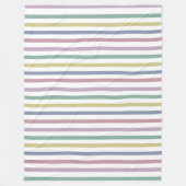 Retro Snoepjes strepen Fleece Deken (Voorkant)