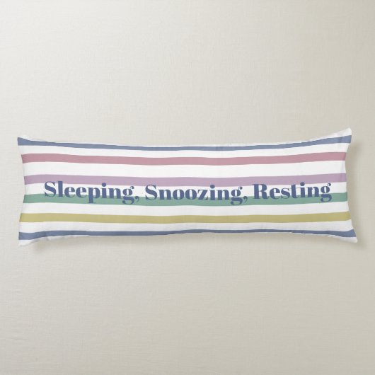 Retro Snoepjes strepen Lichaamskussen (Achterkant)