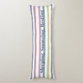 Retro Snoepjes strepen Lichaamskussen (Achterkant (Verticaal))