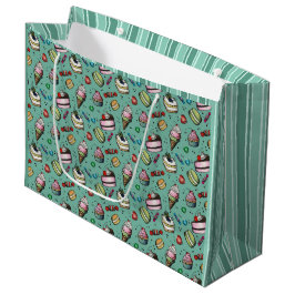 Retro Snoepjes- Turkoois Groot Cadeauzakje