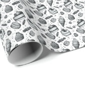 Retro Snoepjes- Vintage Cadeaupapier (Rol Hoek)