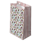 Retro Snoepjes- Wit Klein Cadeauzakje (Achterkant Gekanteld)