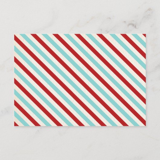 Retro snor Kleine Gentleman Baby Luier Raffle Informatiekaartje (Achterkant)