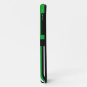Retro Snorhaar Snor met groene strepen Case-Mate iPhone Case (Achterkant/links)
