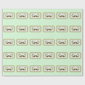 Retro Snorren van de munt Cadeaupapier (Vlak)