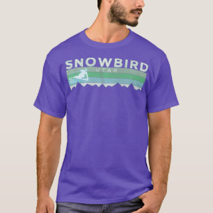 Retro Snowbird Utah Distress Skiing Premium T-shirt